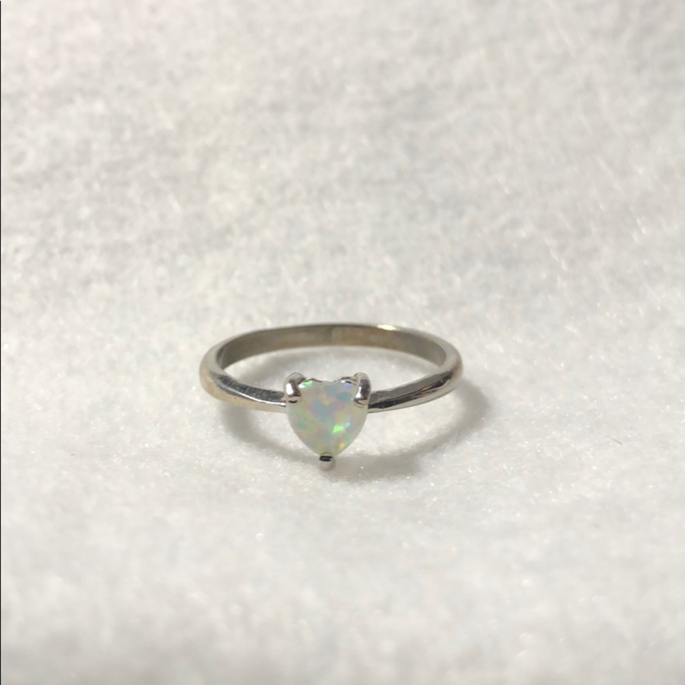 Opal Heart Ring